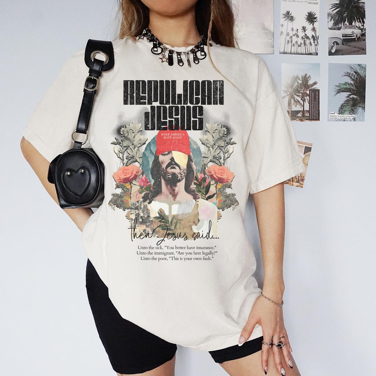 Comfort Colors Republican Jesus Anti Trump Anti Trump Shirt Anti Maga Shirt Liberal Shirt Democrat Shirt Graphic Tee – Soft Feel · Perfect For Daily Wear