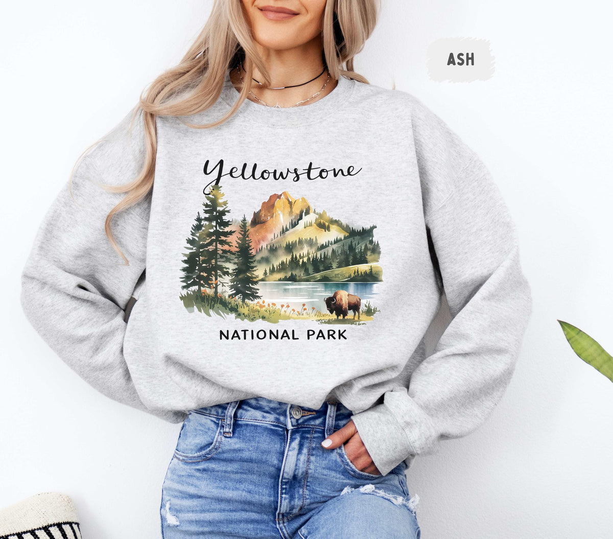 Yellowstone National Park Sweatshirt Unisex Crewneck Jumper National Park Apparel Nature Lover Gift Outdoor Adventure Clothing Sweatshirt – Easygoing Wear · High-Quality Print