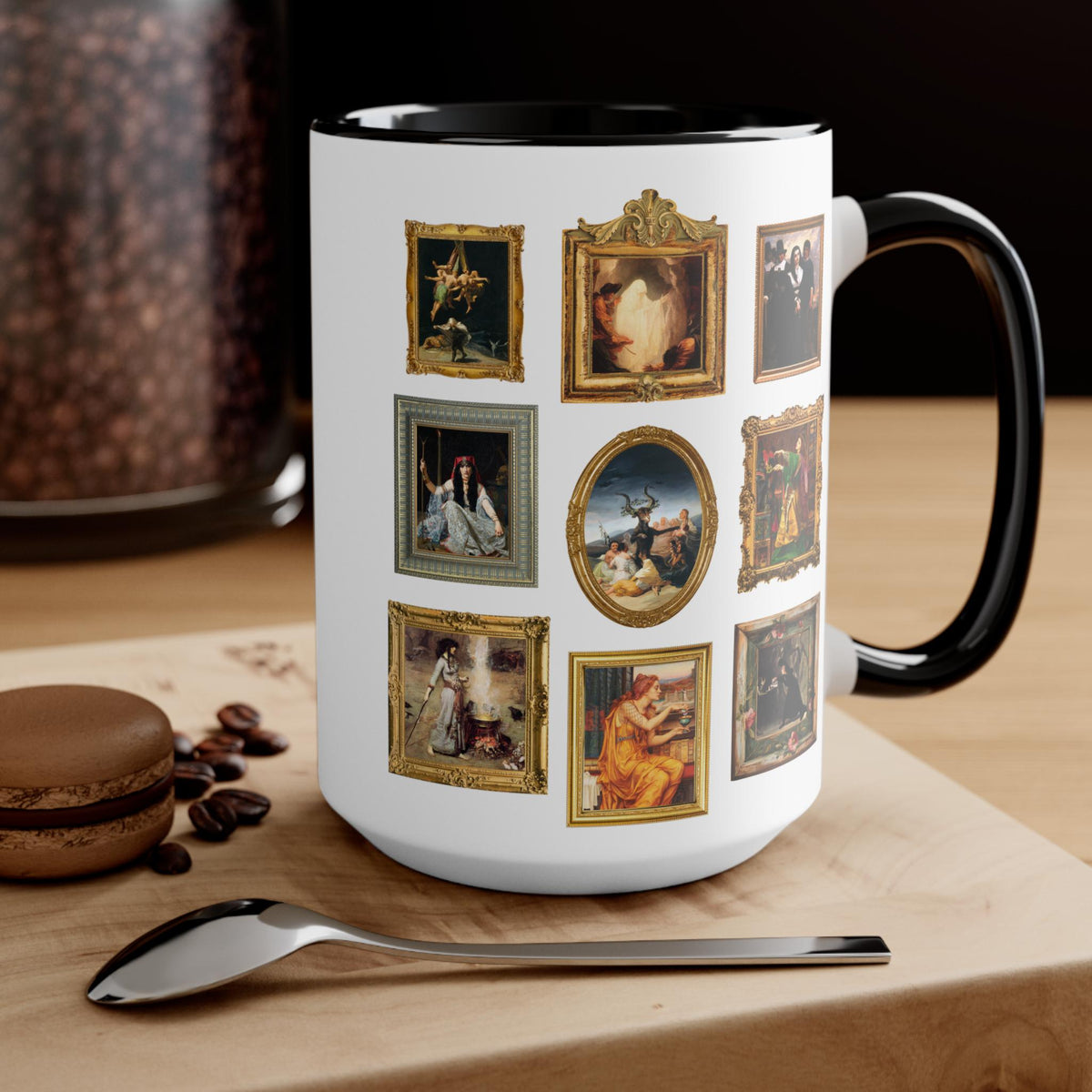 Witchy History Coffee Mug Coffee Lover Gift Art Historian History Humanities Major Who Loves Spooky History Famous Paintings of Witches Graphic Tee – Cozy Vibes · Top Pick For Any Outfit