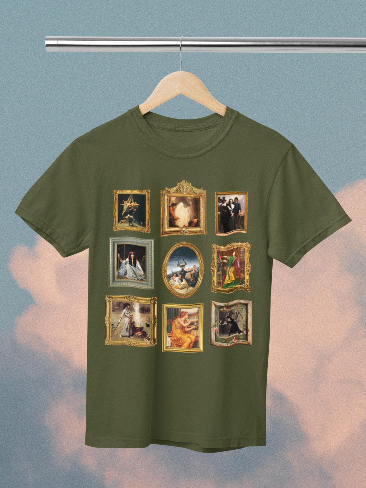 Witchy History Tee Shirt for Art Historian Social Studies Teacher Humanities Major Who Loves Spooky History Famous Paintings of Witches Graphic Tee – Warm & Stylish · Must-Have Style