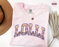 Floral Lolli Shirt Custom Grandma Tshirt Personalized Mothers Day Gift Grandmother Shirts Nana Tee Grammy Mimi Shirt Graphic Tee – Soft Feel · Top Pick For Any Outfit