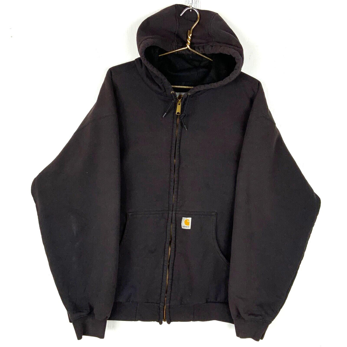 Carhartt Sweatshirt Hoodie 2XL Black Full Zip Active Lined Distressed Work Wear Hoodie – Premium Graphic · Perfect For Daily Wear