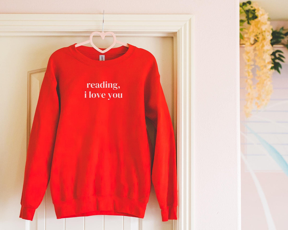 Reading Book Lover Sweatshirt Bookworm or Romance Reader Cute Librarian Shirt Classic Literature Major or Teacher Present Bookish Gift Sweatshirt – Bold Style · High-Quality Print