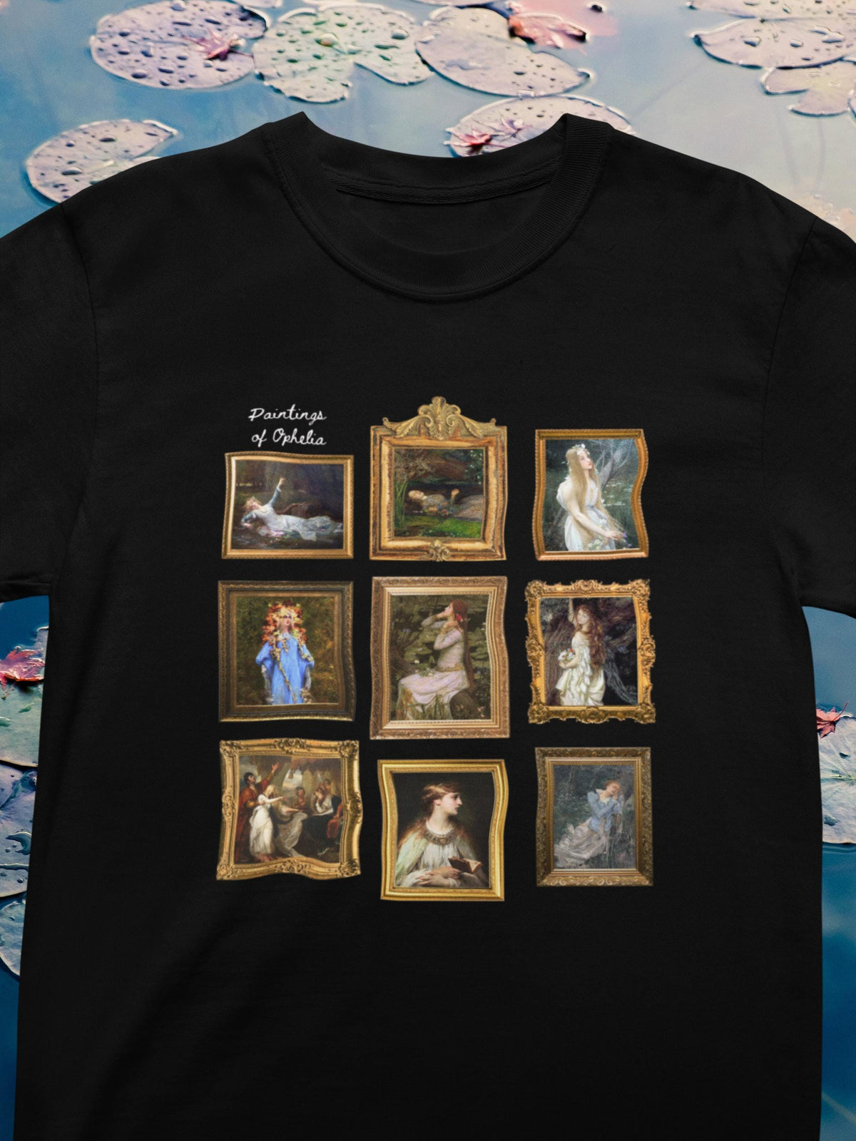 Ophelia William Shakespeare Tee Shirt Famous Paintings of Ophelia from Hamlet English Classic Literature Major TShirt Librarian Bookworm Graphic Tee – Aesthetic Look · Top Pick For Any Outfit