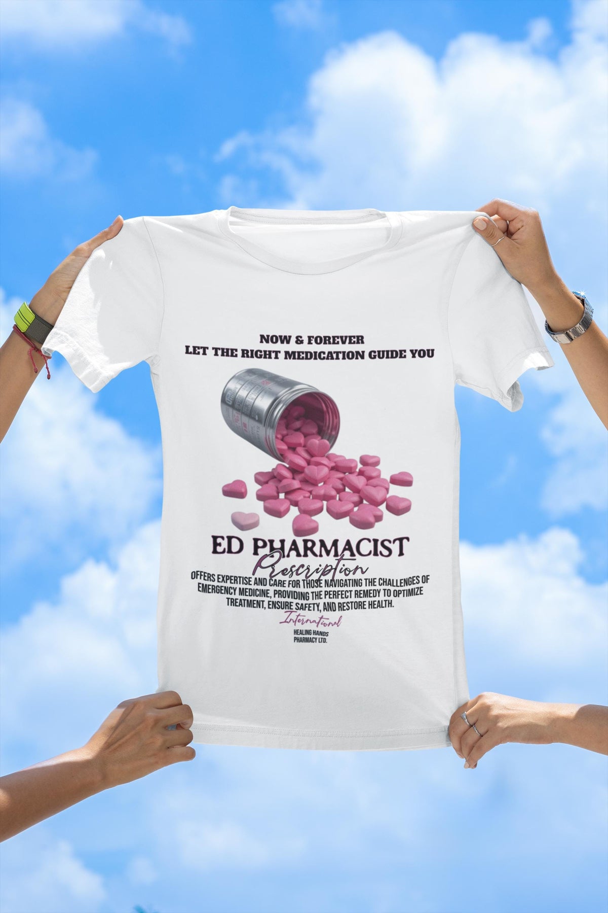 Emergency Pharmacist T Shirt Inspirational Prescription Design Health Care Heroes Students Free USA Shipping Graphic Tee – Feel-Good Design · Top Pick For Any Outfit
