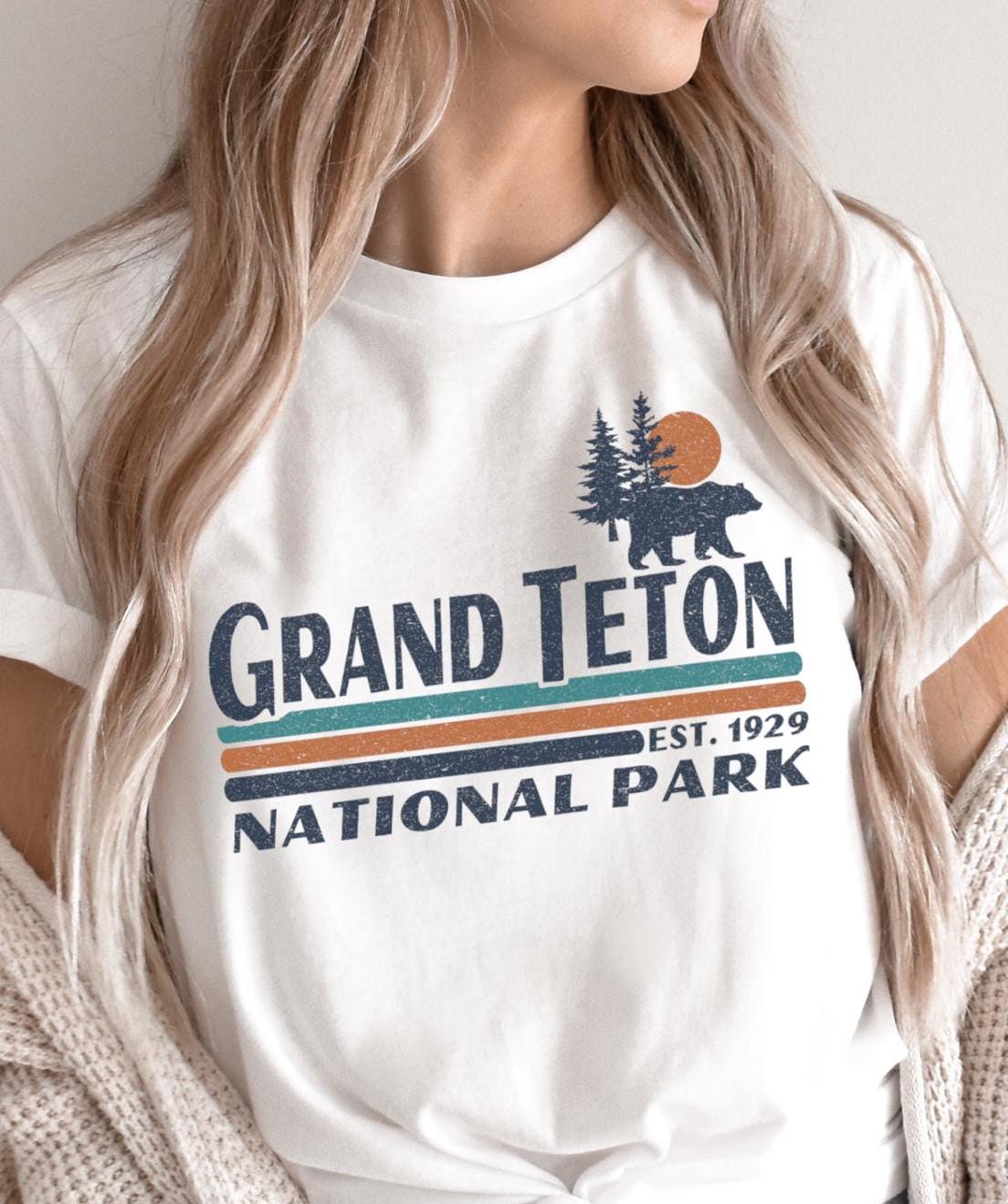 Grand Teton National Park Tshirt Gift Tees Wyoming Bear Trip Souvenir Graphic Tee – Warm & Stylish · Perfect For Daily Wear