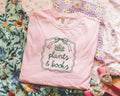 Plants and Books Tee Shirt for Bookworm Who Loves Growing Flowers or Plants Cute Book Lover Shirt with Doodle Cozy Bookish Gift for Reader Graphic Tee – Soft Feel · Great Gift For Fans
