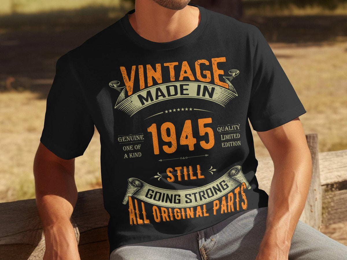 Vintage Made In 1945 80th Birthday T Shirt 80 Years Old Sweatshirt Born In 1945 Hoodie Limited Edition 80th Gift Idea Hoodie – Soft Feel · Must-Have Style