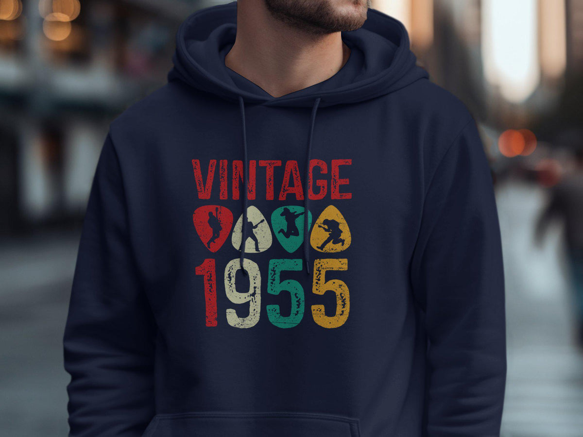 Vintage 1955 T Shirt Sweatshirt Hoodie 70th Birthday Gift Born In 1955 70 Years Old Present Retro 1955 Shirt 70th Anniversary Hoodie – Premium Graphic · Trending Graphic Apparel