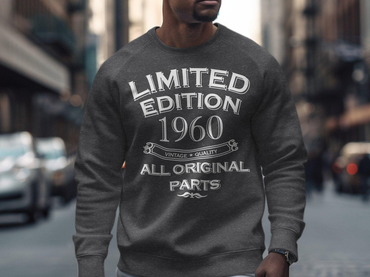 Limited Edition 1960 TShirt 65th Birthday Gift 65 Years Old Born In 1960 Vintage Quality Gildan 5000 18000 18500 Hoodie Hoodie – Bold Style · High-Quality Print