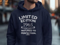 Limited Edition 1965 Shirt 60th Birthday Gift TShirt Born In 1965 Hoodie 60 Years Old Sweatshirt Vintage Quality Tee Hoodie – Easygoing Wear · High-Quality Print