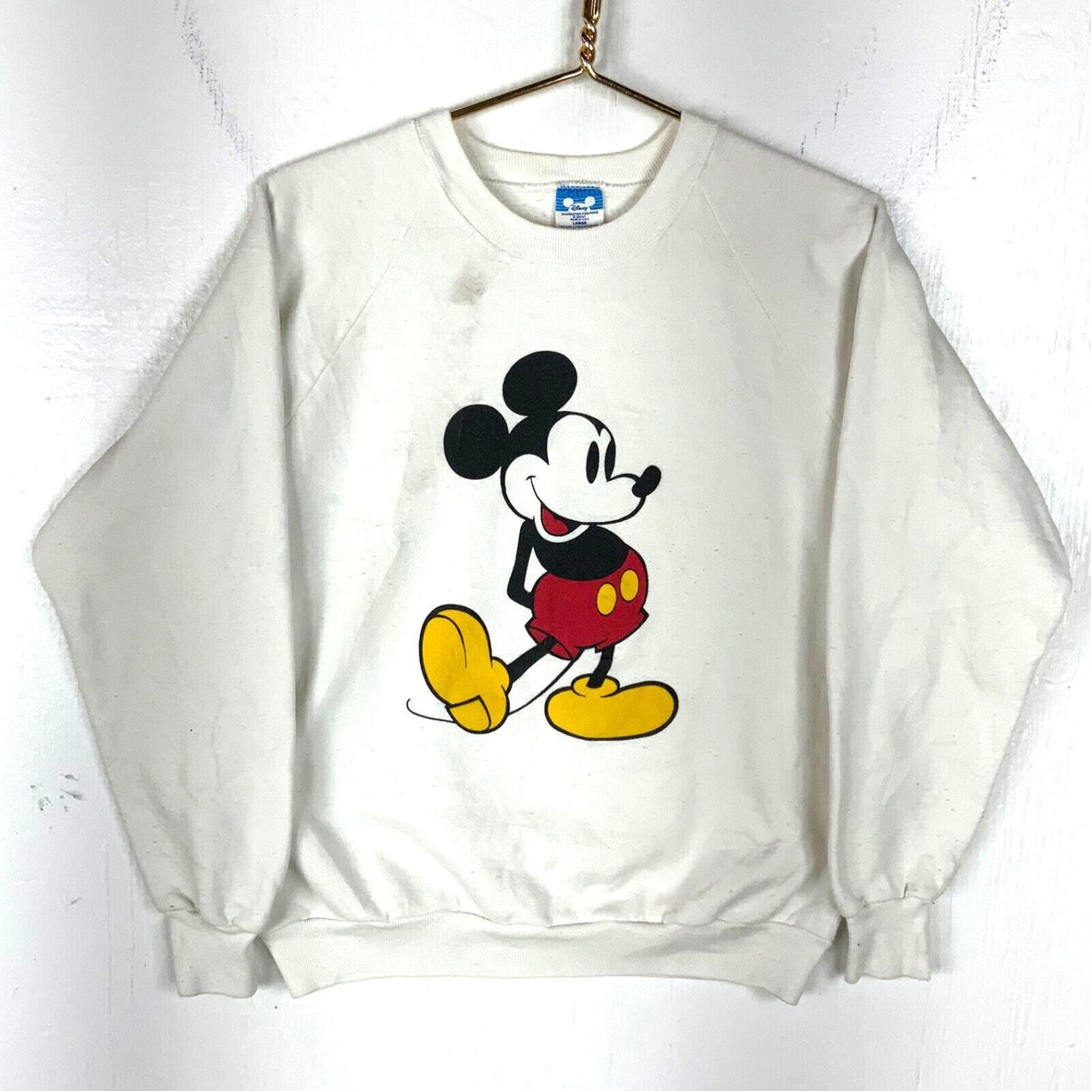 Vintage 1980s Mickey Mouse Disney Sweatshirt Crewneck Large Made In Usa Cartoon Sweatshirt – Warm & Stylish · Great Gift For Fans
