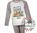 1st Birthday PJs When I Wake Up I Will Be One Pajamas Sleep Suit Baby Grow First Birthday Pyjamas Nightwear Gift Cute Jungle Animals 1027 Graphic Tee – Soft Feel · Perfect For Daily Wear
