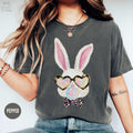 Bubble Gum Bunny With Glasses Trendy Easter Tshirt Retro Easter Bunny Shirt Rabbit Lover Tee Womens Easter Day Outfit Graphic Tee – Bold Style · Perfect For Daily Wear