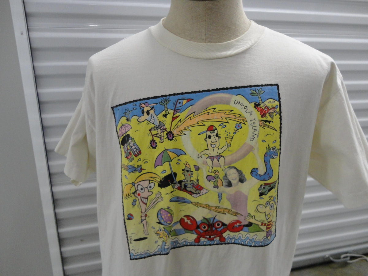 Vintage 9039s 7up Soda Pop Uncola Island White T Shirt Size XL Graphic Tee – Bold Style · Trending Graphic Apparel