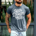 Men39s Slate Bella Canvas 3001 Mockup T shirt Mockup 3001 Slate Mockup Men Shirt Mockup Male Slate Bella Canvas T Shirt Mockup Blue Tee Graphic Tee – Premium Graphic · Top Pick For Any Outfit