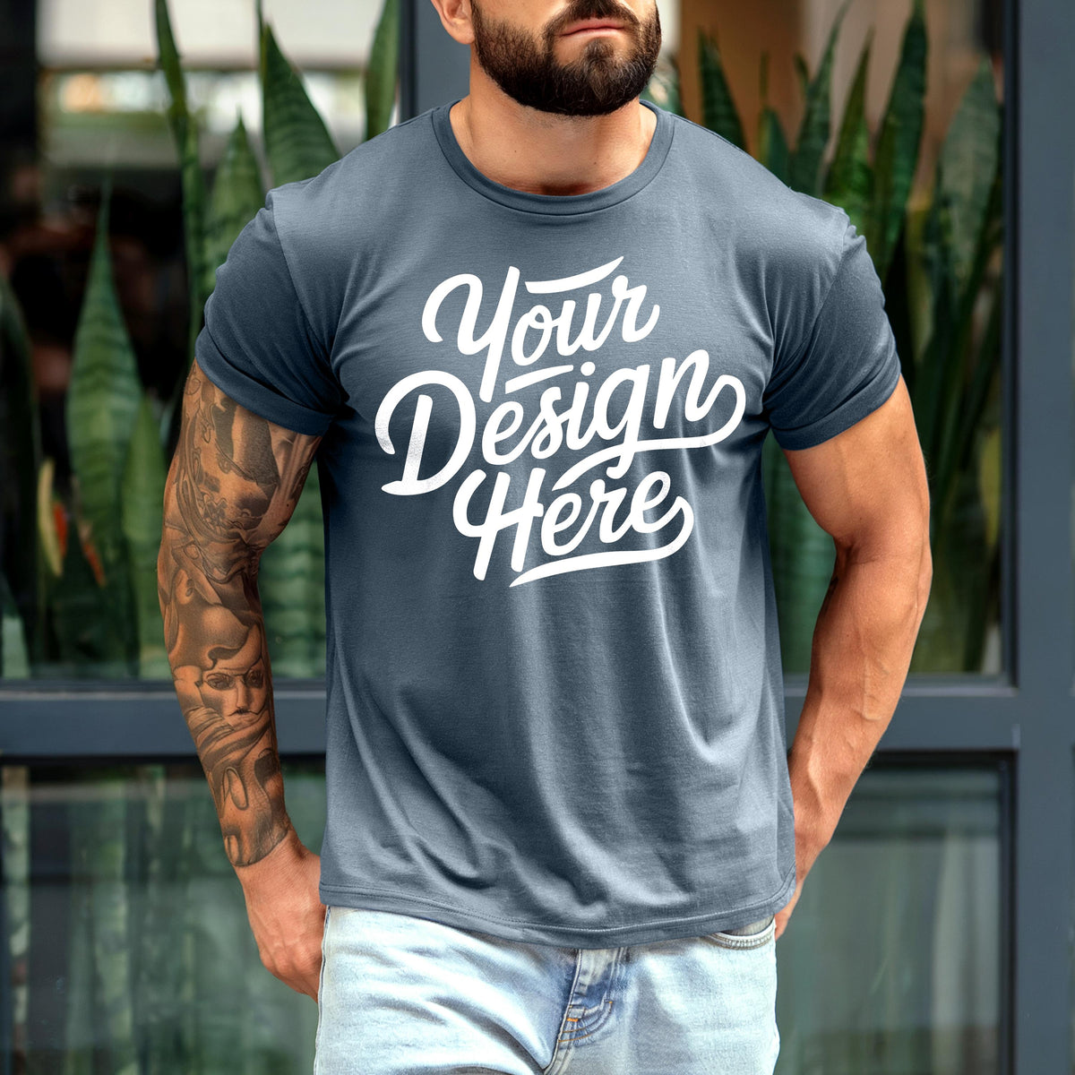 Men39s Slate Bella Canvas 3001 Mockup T shirt Mockup 3001 Slate Mockup Men Shirt Mockup Male Slate Bella Canvas T Shirt Mockup Blue Tee Graphic Tee – Premium Graphic · Top Pick For Any Outfit