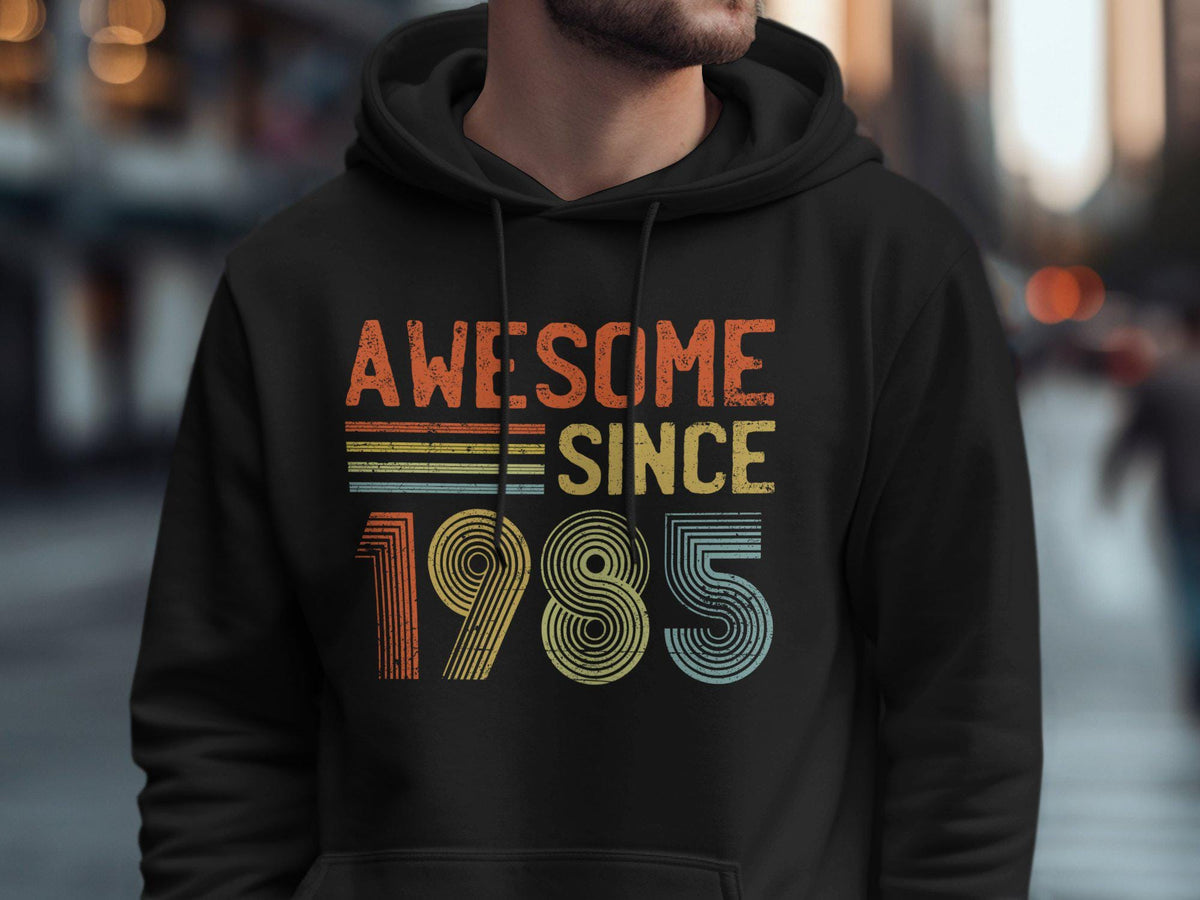 Awesome Since 1985 T Shirt 40th Birthday Shirt Born in 1985 Shirt 40 Years Old Gift Gildan 5000 Shirt Gildan 18000 Sweatshirt Gildan Sweatshirt – Feel-Good Design · High-Quality Print