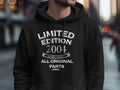 Limited Edition 2004 T Shirt 21st Birthday Gift Born In 2004 Hoodie Sweatshirt 21 Years Old All Original Parts Vintage Quality Hoodie – Easygoing Wear · Trending Graphic Apparel
