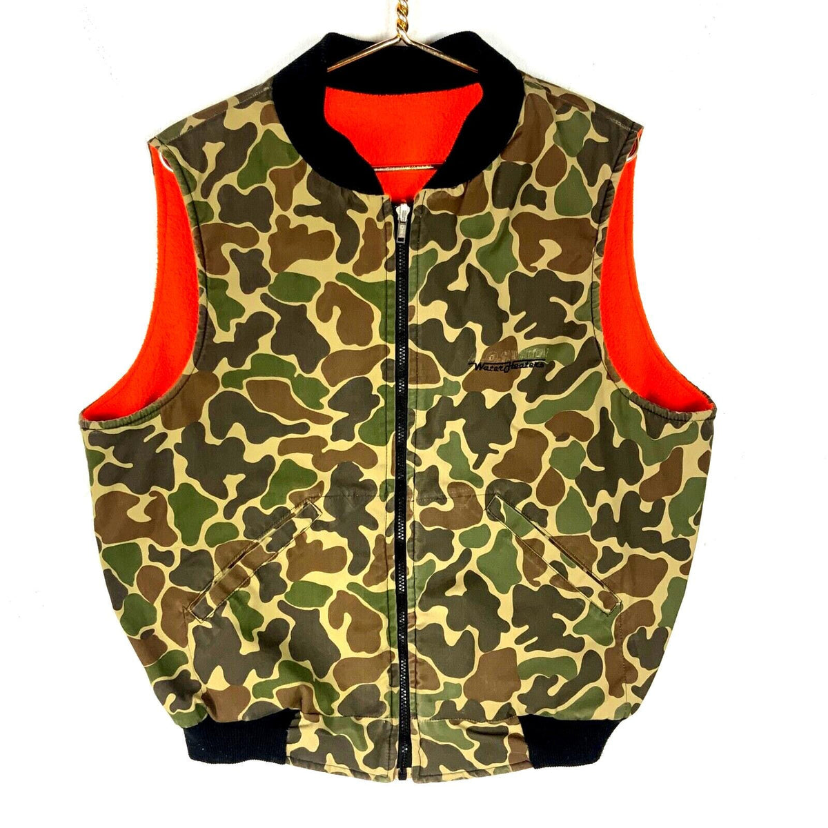 Vintage 1990s Hunting Camouflage Vest Medium Full Zip Reversible Fleece Lined Graphic Tee – Cozy Vibes · Top Pick For Any Outfit