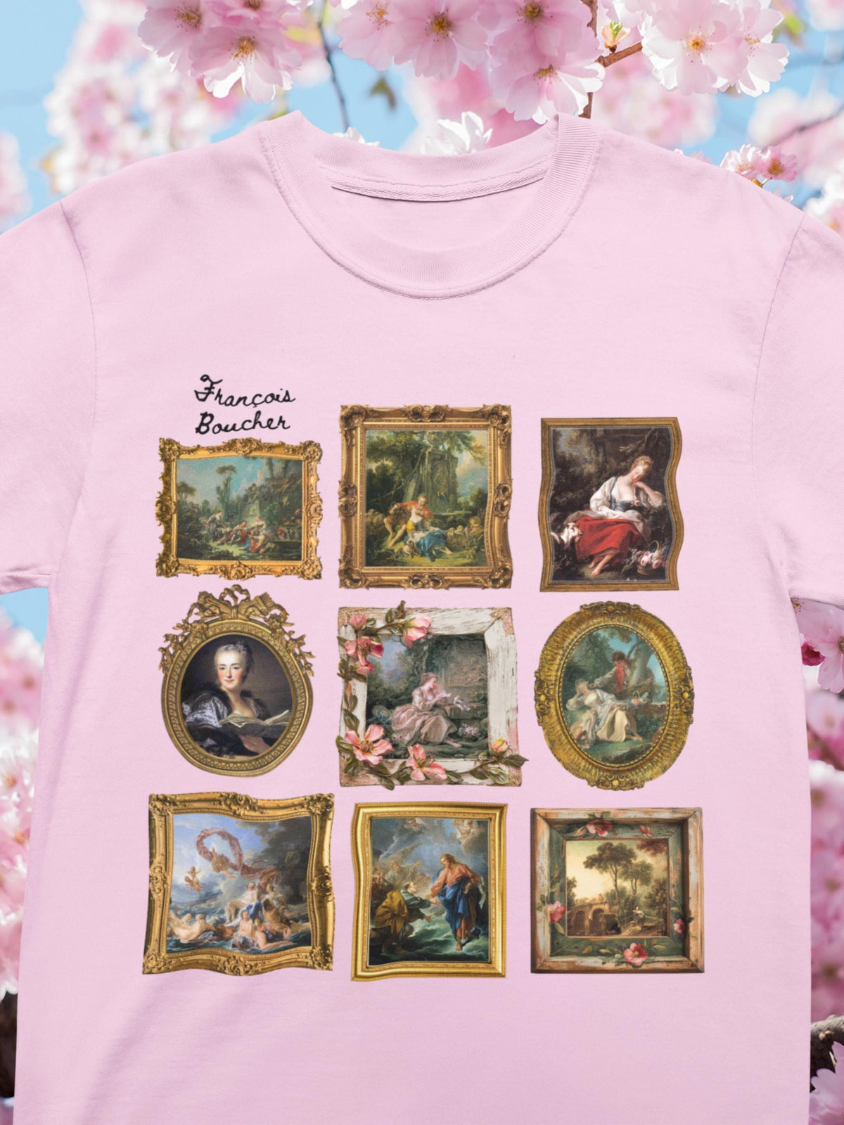 Franois Boucher Rococo Art History Tee Famous 18th Century Paintings French Art History Humanities Major Graduation Gift Art Teacher Graphic Tee – Soft Feel · Trending Graphic Apparel