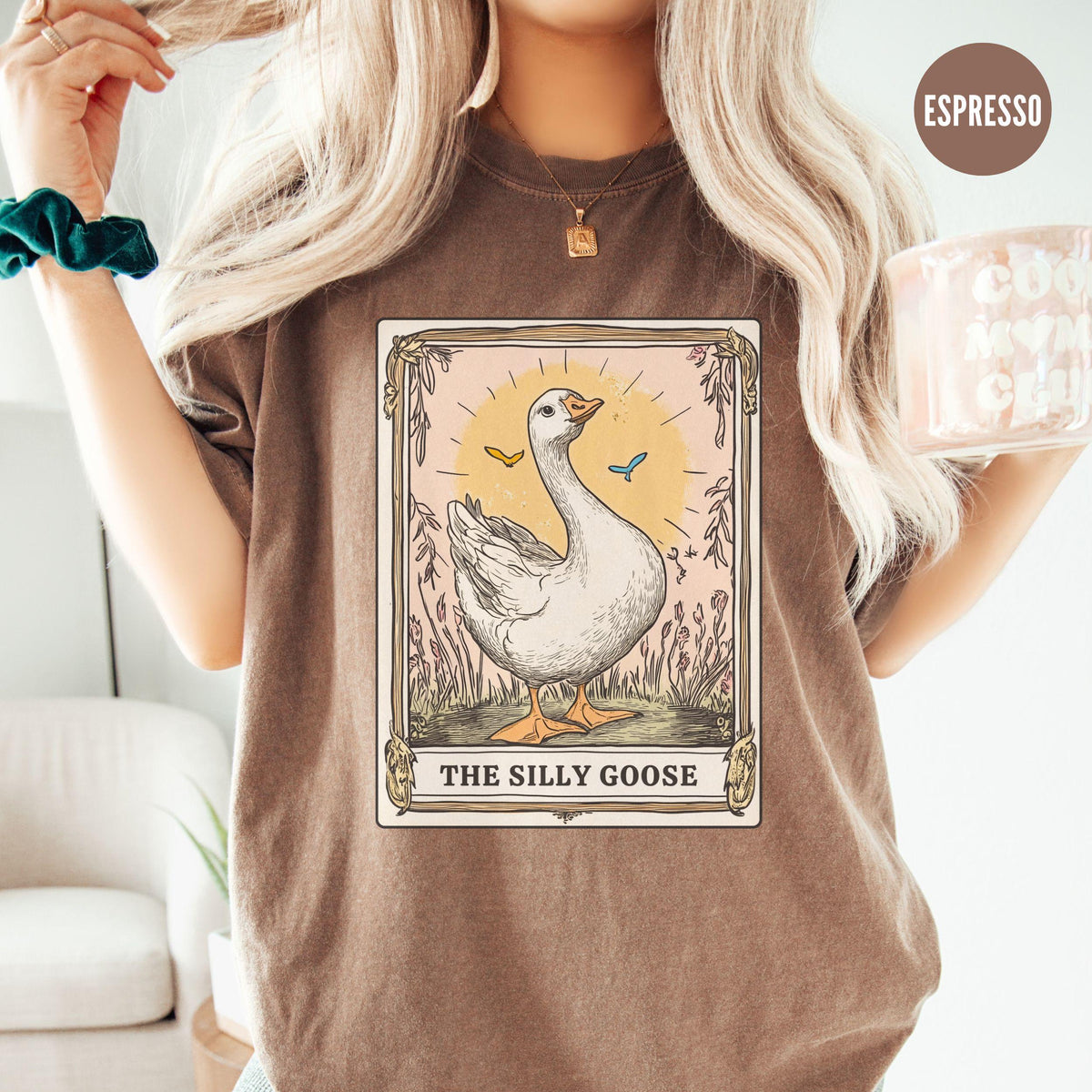 Silly Goose Tarot Card Shirt Meme Graphic Tee Funny Goose Lover Gift Silly Goose on The Loose TShirt Funny Shirt Gift Graphic Tee – Feel-Good Design · High-Quality Print