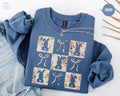 Floral Easter Bunny Sweatshirt Happy Easter Shirt Womens Coquette Bow Crewneck Cute Easter SweaterRabbit Lover Gift Easter Day Outfit Sweatshirt – Soft Feel · Perfect For Daily Wear
