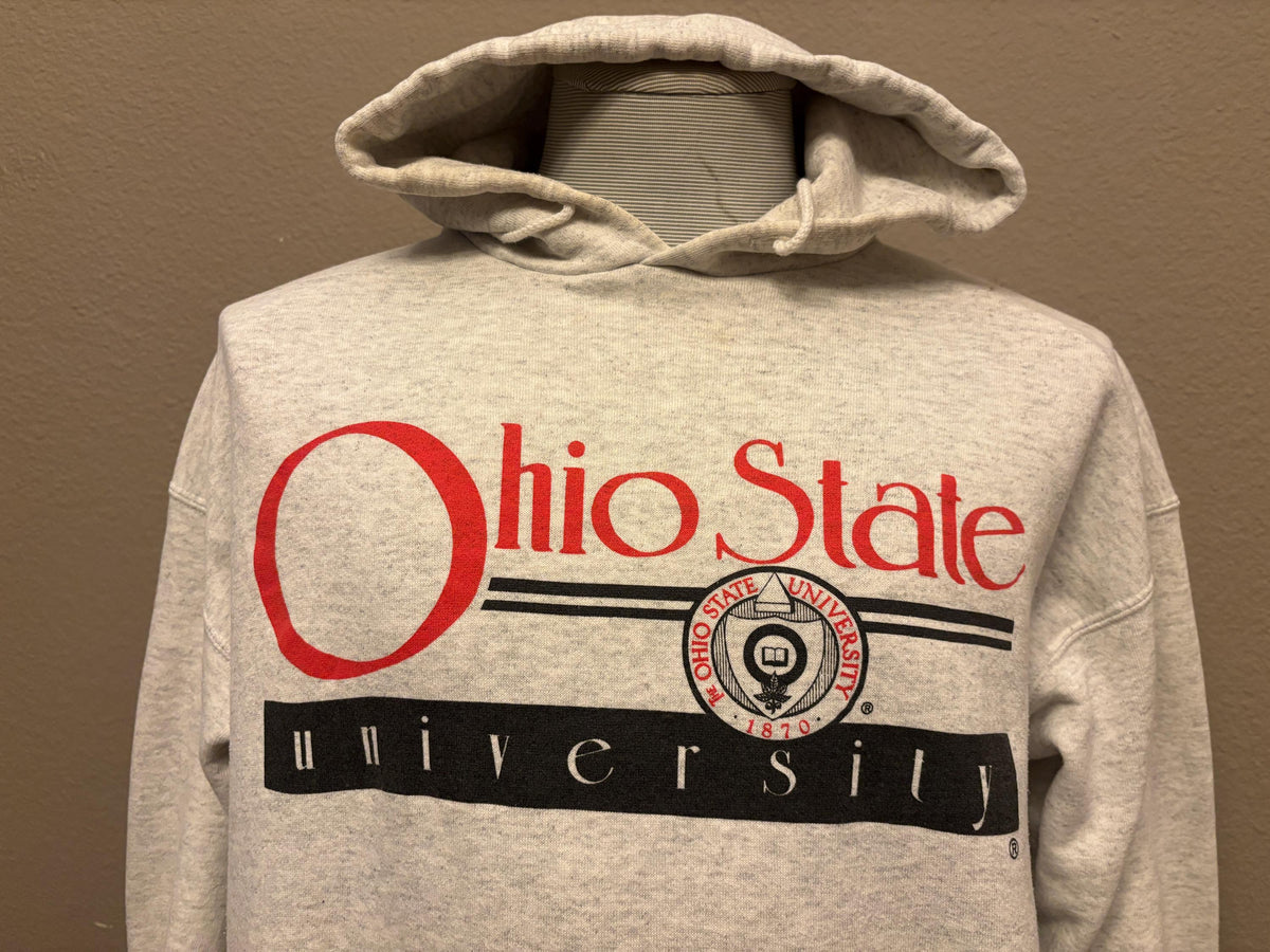Vintage 80s Ohio State University Buckeyes Sigil Hoodie Sweatshirt L Hoodie – Easygoing Wear · Trending Graphic Apparel