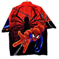 Vintage Y2K SpiderMan Shirt XL Black Button Up 2002 Marvel Comics Aop Movie Graphic Tee – Aesthetic Look · Perfect For Daily Wear