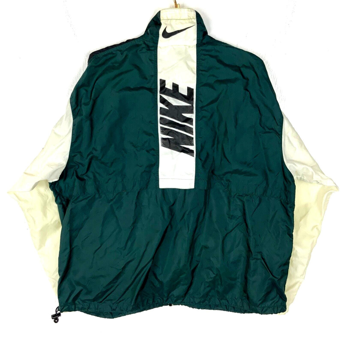 Vintage Nike Windbreaker Jacket Large Green Full Zip Lined Graphic Tee – Aesthetic Look · Great Gift For Fans