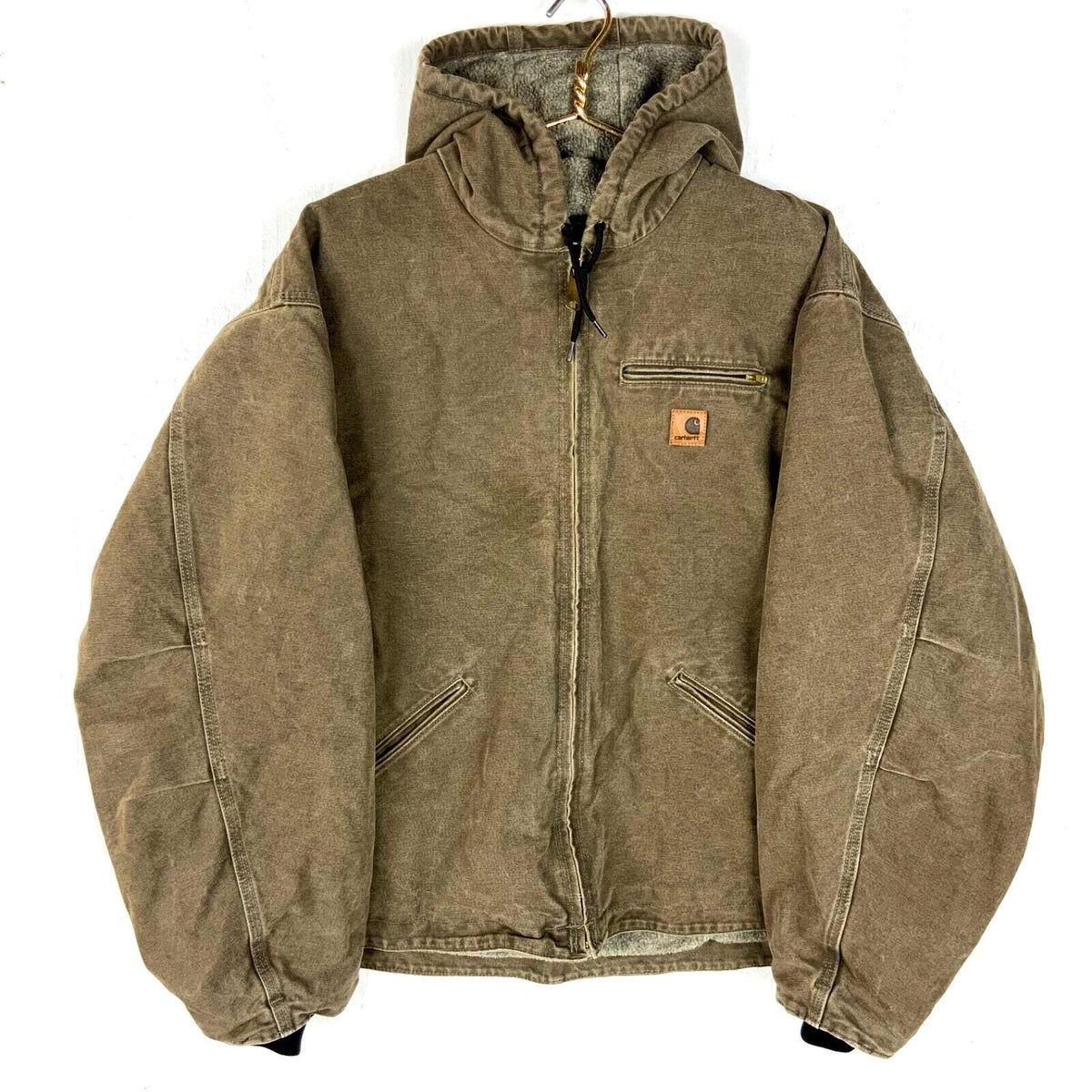 Carhartt Sandstone Jacket 3XL Full Zip Sherpa Lined Workwear Canvas J141 Graphic Tee – Bold Style · Great Gift For Fans