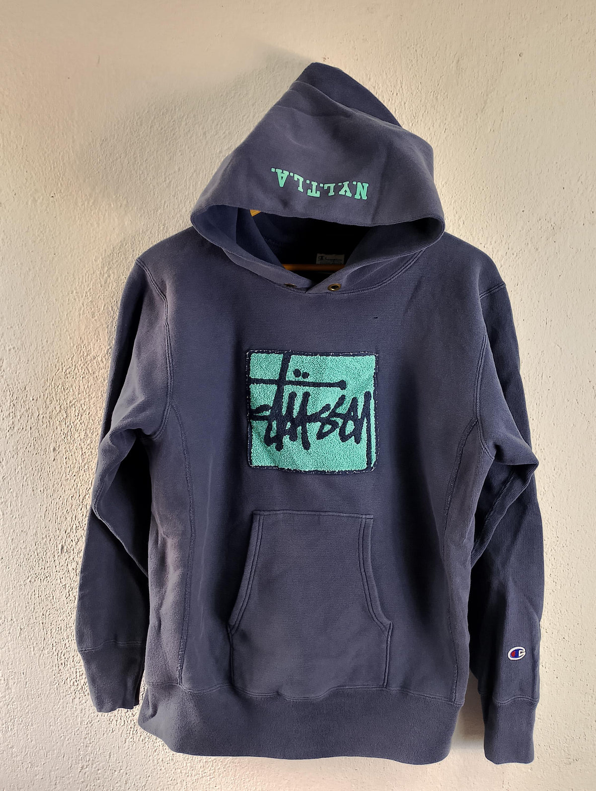 stussy x champion Los Angeles pullover sweatshirt hoodies Medium Hoodie – Aesthetic Look · High-Quality Print
