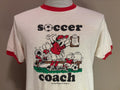 Vintage 80s Soccer Coach Funny Cartoon Sports Tshirt L Graphic Tee – Easygoing Wear · High-Quality Print