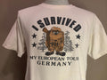 Vintage 90s I Survived My European Tour Germany Cartoon Trooper Military Tshirt L Graphic Tee – Everyday Comfort · Must-Have Style