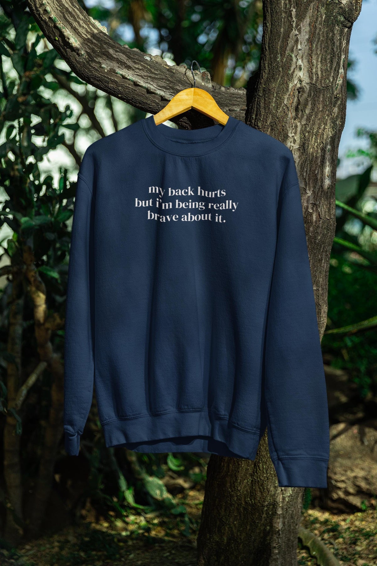 Silly My Back Hurts Sweatshirt Funny Saying Fibromyalgia Crewneck Thirty or Fortieth Birthday Gift Cute Unhinged Mother39s Day Present Sweatshirt – Easygoing Wear · Perfect For Daily Wear