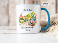 Mug Savannah Georgia Personalized Coffee Cup Custom Souvenir Tea Mug City Traveler Gift Ceramic Hot Beverage Drinkware Graphic Tee – Easygoing Wear · High-Quality Print