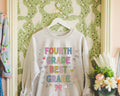 Fourth Grade Teacher Sweatshirt Cute 90s Aesthetic Doodles Colorful Matching Teacher Crewneck for Fourth Grade Crew New Teacher Present Sweatshirt – Easygoing Wear · Top Pick For Any Outfit