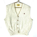 Vintage Grandpa Knit Cardigan Sweater Vest XL White Made In Usa Duck 90s Graphic Tee – Aesthetic Look · Perfect For Daily Wear