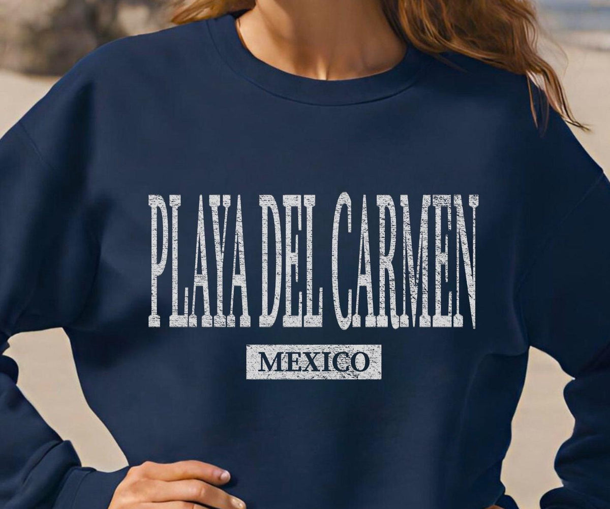 Mexico Beach Pullover Mexico Crewneck Womens Spring Break Shirt Playa Del Carmen Sweatshirt Mexico Souvenir Mexico Gifts Sweatshirt – Everyday Comfort · Trending Graphic Apparel