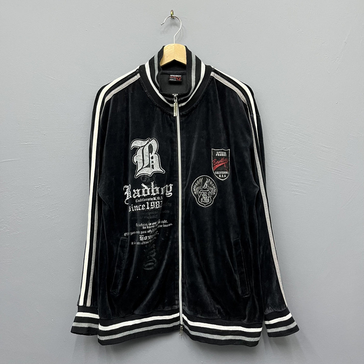 Bad Boy Velvet Tracksuit Jacket Size Large Graphic Tee – Fan Favorite · Trending Graphic Apparel