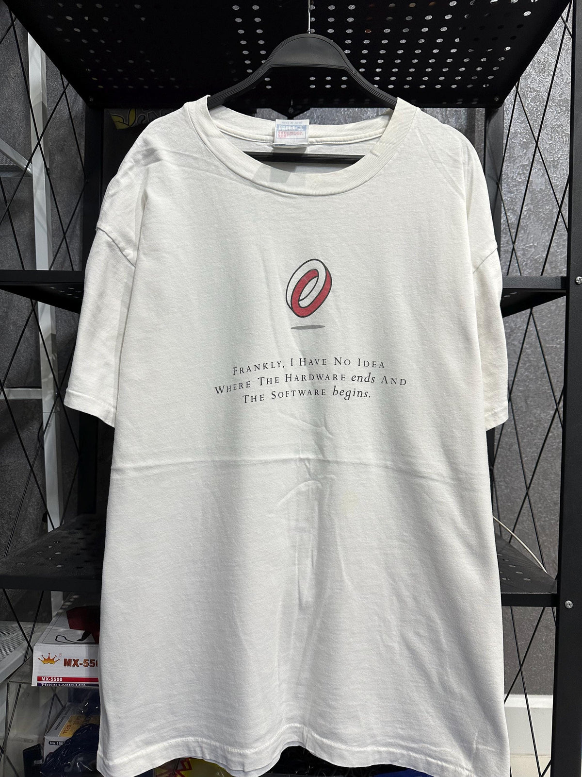 Vintage 1990s Compaq Software Tech Promo T Shirt Computer Slogan Just As We Intended Size XL Graphic Tee – Bold Style · High-Quality Print