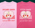 Last Day of School Teacher Tee Shirt with Silly Goose Holding Strawberries in a Heart Cute Matching First Grade Crew School Librarian Tee Graphic Tee – Easygoing Wear · Top Pick For Any Outfit