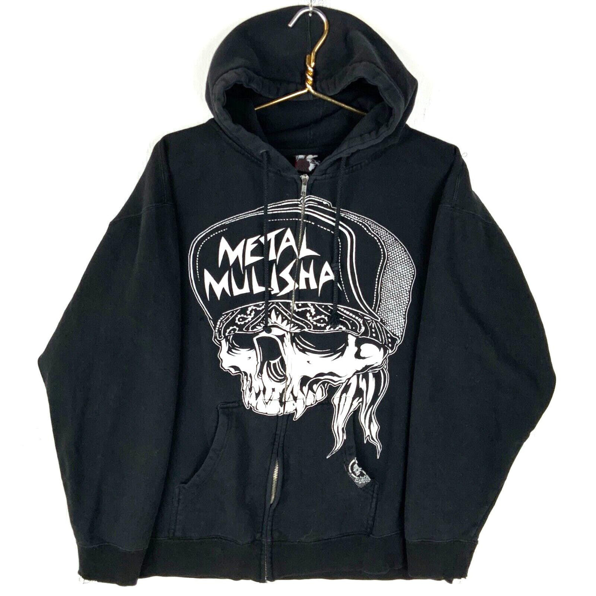 Y2K Metal Mulisha Sweatshirt Hoodie Medium Black Full Zip Motocross Grunge Hoodie – Aesthetic Look · Top Pick For Any Outfit