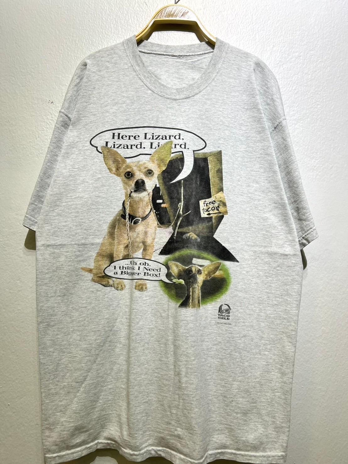 Vintage 1998 Taco Bell Chihuahua Here Lizard Lizard Bigger Box Promo T Shirt Size XL Graphic Tee – Cozy Vibes · Trending Graphic Apparel
