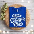 True Royal Blue Bella Canvas 3001 Flatlay Mockup True Royal T shirt Mockup 3001 Bella Canvas Folded Shirt Mockup POD True Royal Mockup Graphic Tee – Fan Favorite · Perfect For Daily Wear