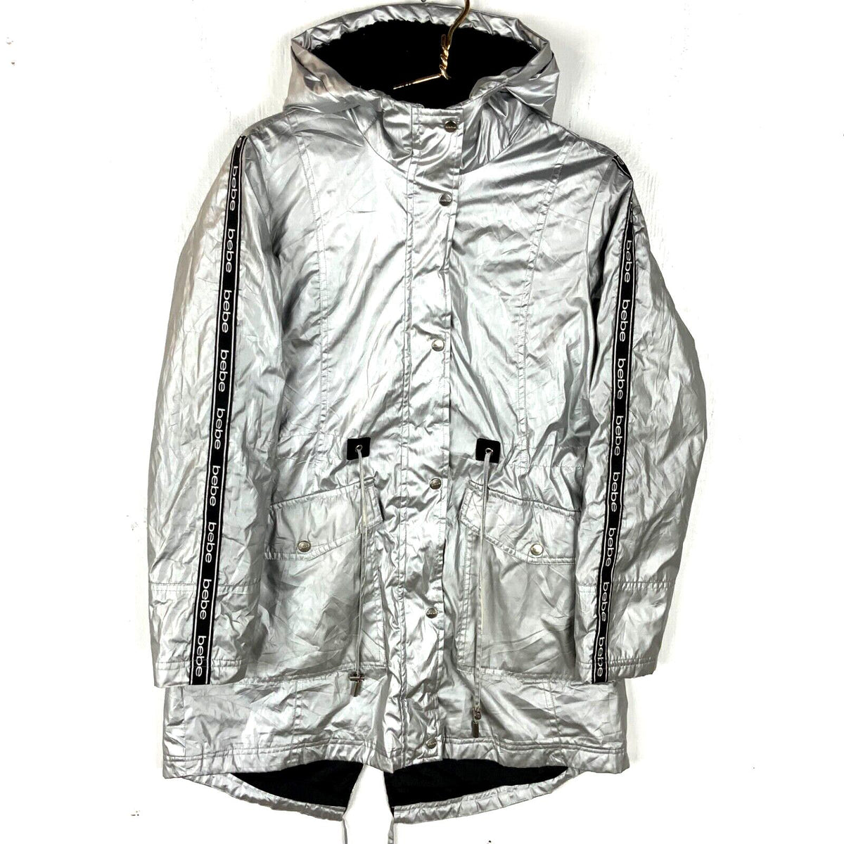 Bebe Sport Women39s Light Jacket Large Sliver Full Zip Graphic Tee – Everyday Comfort · High-Quality Print