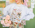 Light Academia Teacher Sweatshirt for Elementary Education Major Aesthetic Floral Collage Shirt for Mom or Science Teacher Book Lover Gift Sweatshirt – Aesthetic Look · Top Pick For Any Outfit