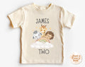 2nd Birthday Safari Toddler Shirt Cute Two Wild Animals Tee Birthday Kid Shirt Custom Name Kids Shirt Custom Number Kids Shirt Bday Tee Graphic Tee – Soft Feel · Great Gift For Fans