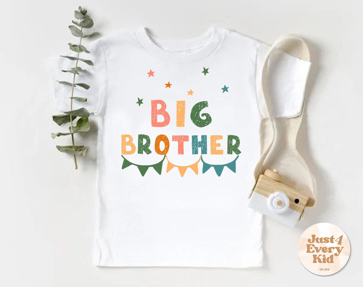 Big Brother Shirt Pregnancy Announcement Big Bro Promoted To Big Brother Big Brother Sibling Reveal Outfit Brother Shirt Toddler Gifts Graphic Tee – Easygoing Wear · Perfect For Daily Wear