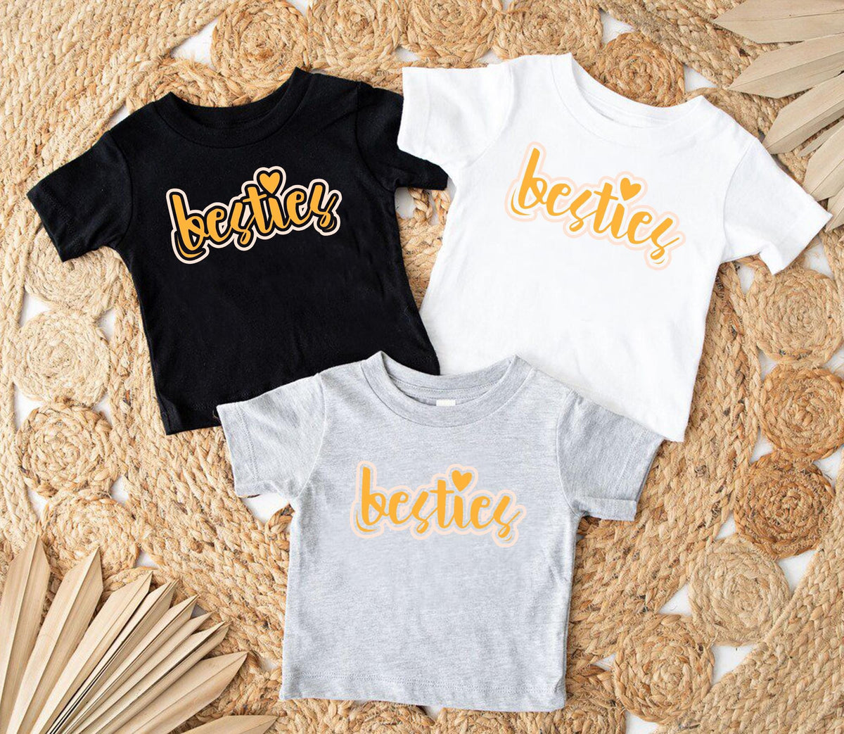 Besties Toddler Shirts Best Friends Baby Bodysuits BFF Outfit Cute Toddler Tee Bestie Toddler Shirts Kids Best Friend Shirts Best Buds Graphic Tee – Aesthetic Look · Trending Graphic Apparel